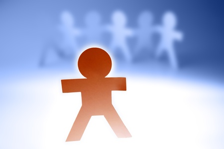 Standing out from the crowdの写真素材