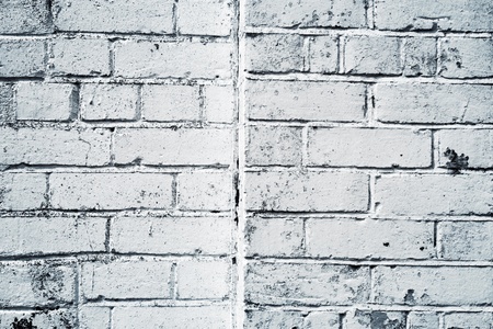 White blocks on building wallの写真素材