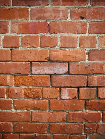 Closeup of bricks in wallの写真素材
