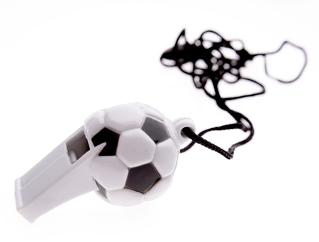 Whistle on plain backgroundの写真素材