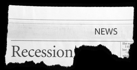 Newspaper clipping on black background