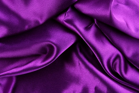 Closeup of purple silk fabricの写真素材