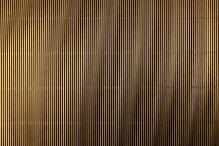 Closeup of brown corrugated cardboard の写真素材