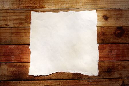 Blank piece of paper on wallの写真素材