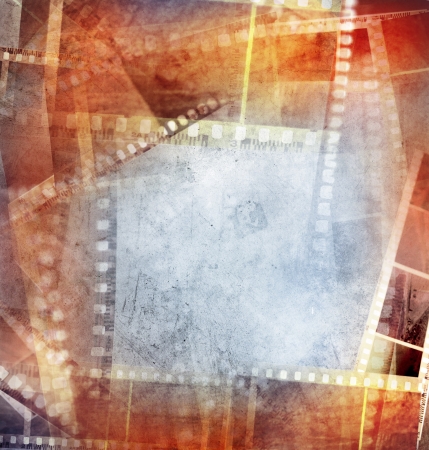 Grungy film negative background, copy spaceの写真素材