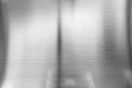 Real stainless steel, reflection, abstract grey backgroundの写真素材