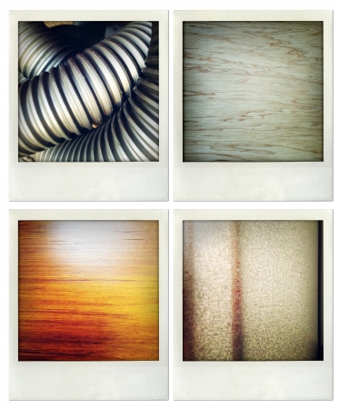 Four photos of assorted texturesの写真素材