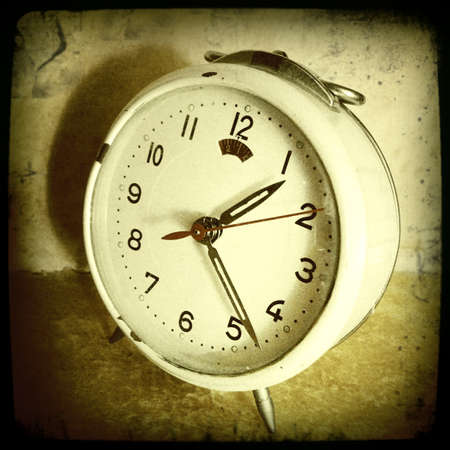Closeup of vintage clock
