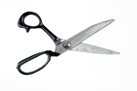 Scissors isolated on plain backgroundの写真素材