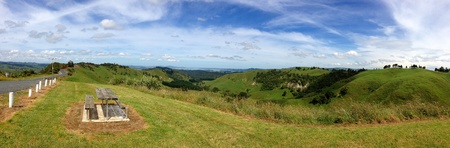 Panoramic of New Zealand landscapeの写真素材
