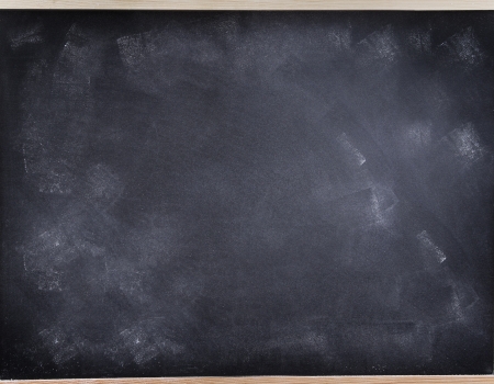 Chalk rubbed out on blackboardの写真素材