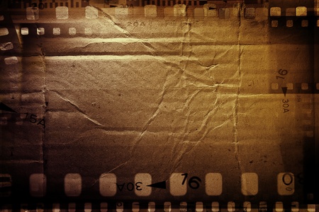 Film strips and grunge paper textureの写真素材