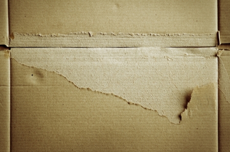 Closeup of wrinkled brown paper textureの写真素材