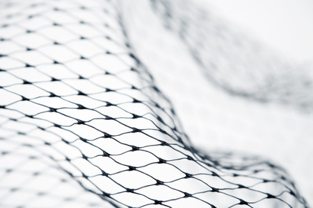 Closeup of abstract fishnet textureの写真素材