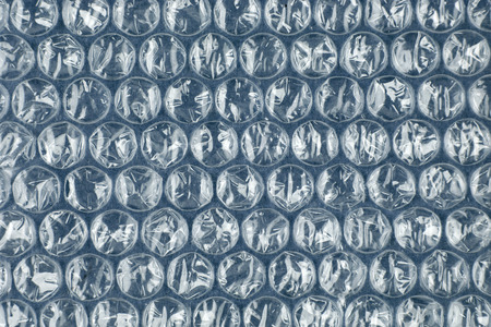 Closeup of plastic wrapの写真素材