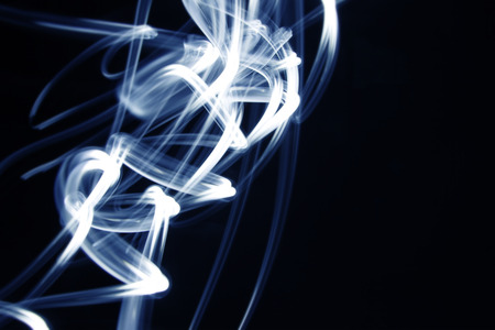 Blue lines on black background 