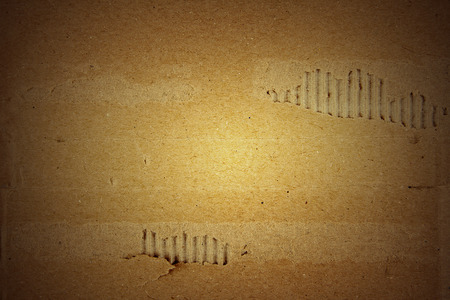 Closeup of cardboard textureの写真素材