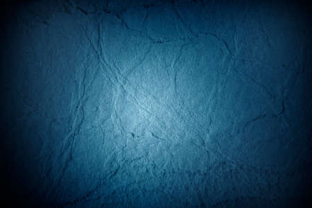 Closeup of rough blue paper texture backgroundの写真素材