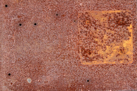 Closeup of rusted steel texture 