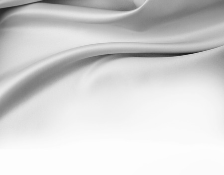 Closeup of rippled silk fabricの写真素材
