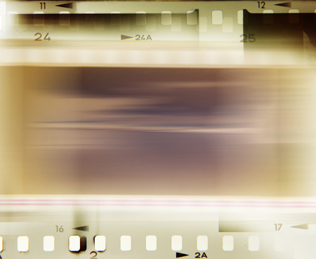 Film negative frames, advertising copy spaceの写真素材