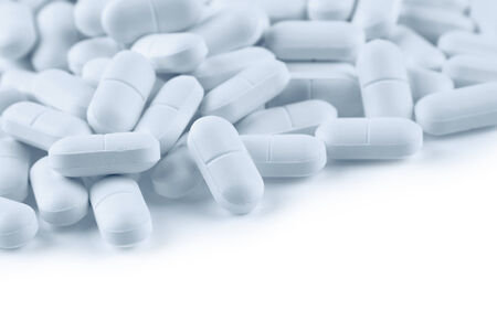 Pile of pills, copy space