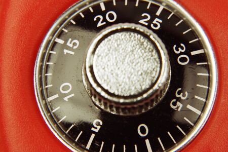Combination lock numbers on dialの写真素材
