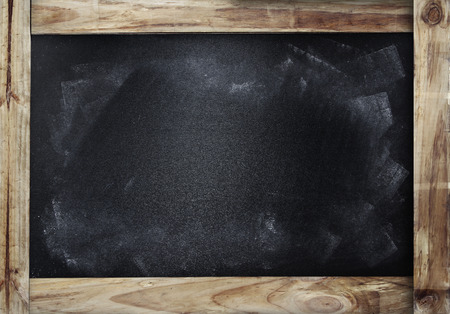 Chalk rubbed out on blackboardの写真素材