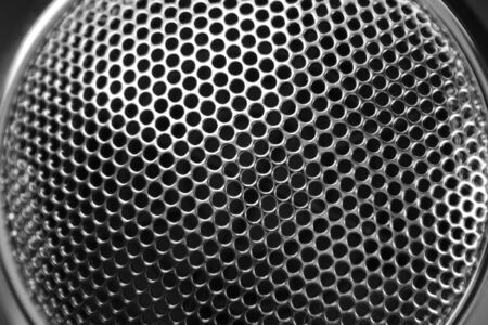 Closeup of holes in grill patternの写真素材