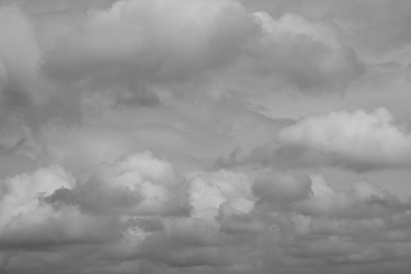 Grey clouds in sky