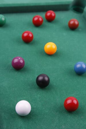 Various color balls on greenの写真素材