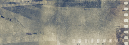 Film negative frames on grunge background