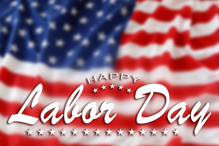American flag. Happy Labor Day