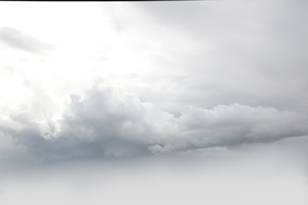 Grey storm clouds in skyの写真素材