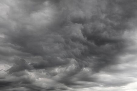 Grey storm clouds in skyの写真素材