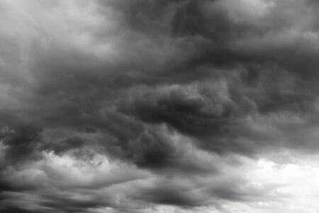 Grey storm clouds in sky