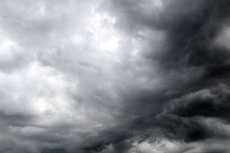 Grey storm clouds in sky