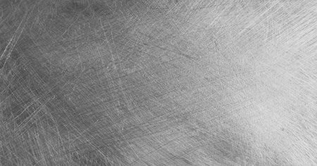 Grey brushed metal texture backgroundの写真素材