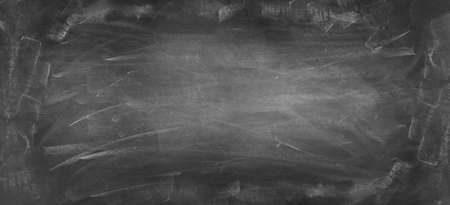 Chalk rubbed out on blackboard backgroundの写真素材