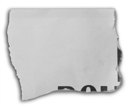 One piece of ripped paperの写真素材