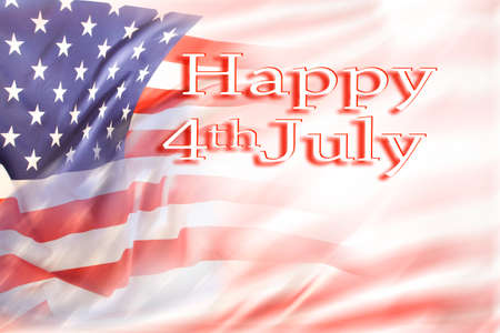 American flag. Happy 4th July Independence Dayの写真素材
