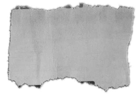 One piece of ripped paper on whiteの写真素材