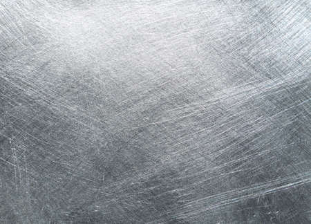 Grey brushed metal texture backgroundの写真素材