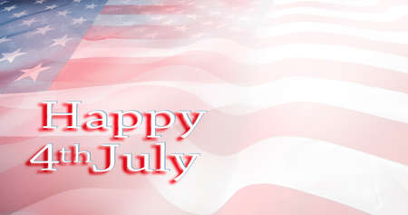 American flag. Happy 4th July Independence Dayの写真素材