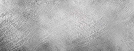 Grey brushed metal texture backgroundの写真素材