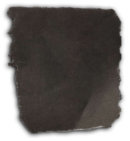 One piece of ripped paper on whiteの写真素材