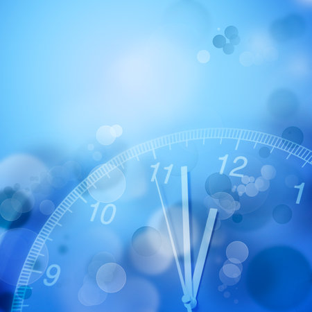 Clock face and abstract background. New Year. Christmas timeの写真素材