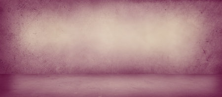 Empty purple concrete floor and wallの写真素材