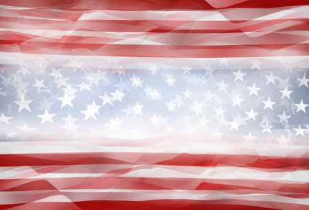 American stars and stripes flag backgroundの写真素材