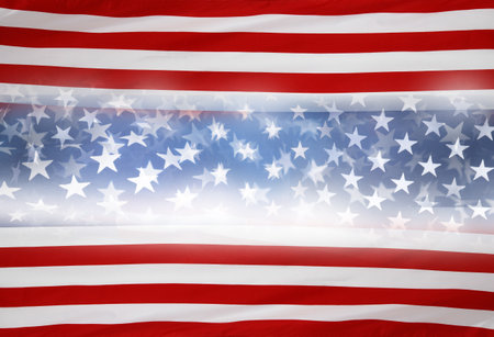 American stars and stripes flag backgroundの写真素材